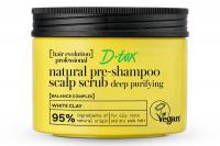 Scrub pre-shampoo D-Tox cuoio capelluto all'argilla bianca Vitacosmetica