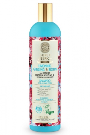 Shampoo per tutti i tipi di capelli Limonnik, Ginseng e biotina