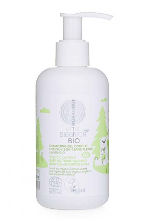 Gel-shampoo 2-in-1 BIO per capelli e corpo senza lacrime, 250 ml