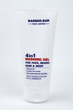 Barber Bar Gel Detergente 4 in 1 Corpo Capelli Viso Barba
