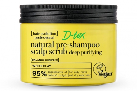 Scrub pre-shampoo D-Tox cuoio capelluto all'argilla bianca